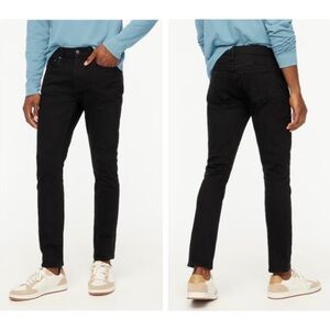 NWT J. Crew Skinny Fit Signature Flex+ Mens 28 x 30 Black Denim Jeans